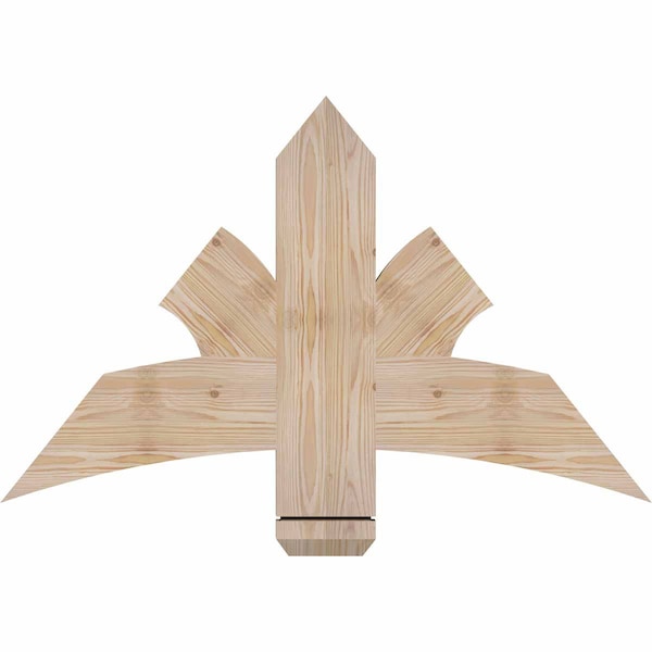 Ekena Millwork Davenport Smooth Timber Gable Bracket, Douglas Fir, 36"W x 23"H x 1 1/2"D x 5 1/2"F, 15/12 Pitch GBW036X23X0206DAV00SDF - main